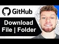 How To Download a File or Folder in GitHub Step By Step