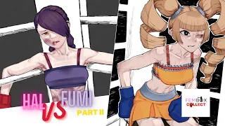 Girl Boxing Art Series Manga Anime Fumi vs Hal Part II