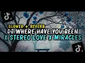 Download Lagu DJ WHERE HAVE YOU BEEN X STEREO LOVE X MIRACLES X O AJA YA KAN | SLOWED REVERB