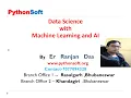 Data Science Machine Learning AI Ranjan Das Ranjan Sir PYTHONSOFT