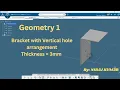 Geometry 1 Bracket Designing in 3DEXPERIENCE 3D CAD Simulation Tutorial