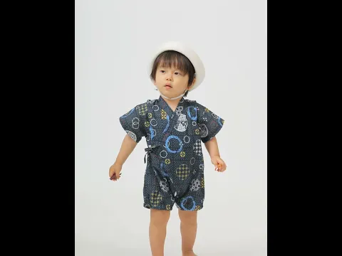 [現貨] 日本直送 Aenak 嬰兒白色Kiriko Maru日本和服浴衣連身衣