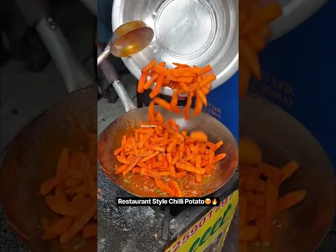 Restaurant Style Chilli Potato😍🔥|| Indian Street Food