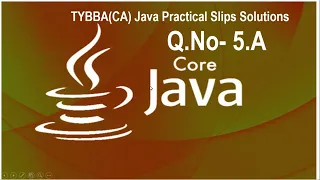 Q5a Java program to display following pattern JAVA Practical solutions TYBBA CA