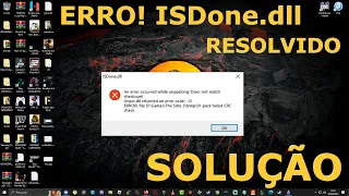 Erro ISDone.dll | Unarc.dll | Resolvido 2023 | Jogo não instala PARA NO MEIO e da o erro de dll