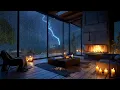 Download Lagu 🍁 Mountain Cabin Rain – Soft Thunder \u0026 Forest Breeze for Deep Healing \u0026 Rest