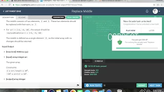 Replace Middle - CodeFights