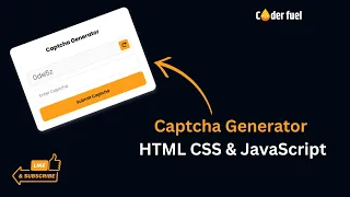 How To Make Captcha Generator Using HTML CSS JavaScript