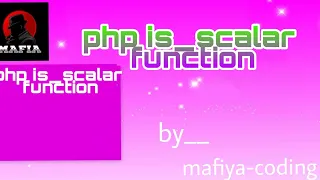 php is - scaler function