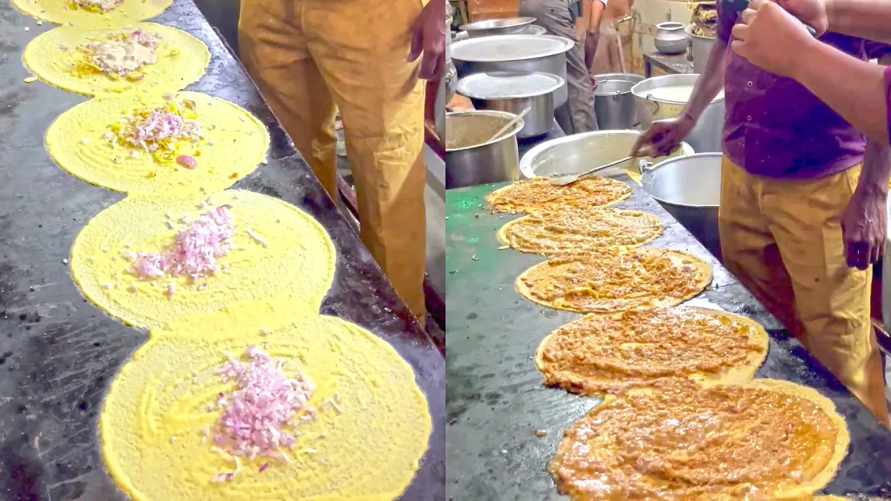 This Place is very famous for Begum Bazar Dosa   Hyderabad   Indian Street Food @StreetFoodZone