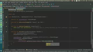 Android Kotlin Usage Tutorial - Accelerometer