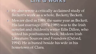 Vivian Mercier Life Works