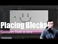 Placing Blocks Coding Geometry Dash in Java