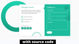Awesome Contact Form Using HTML CSS JavaScript - How to make contact form 2023 codelabweb