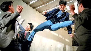 donnie yen high kicks 3 goons in one jump