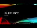 PART 4 Inheritance