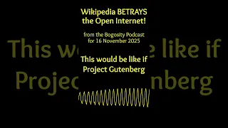 Wikipedia BETRAYS the Open Internet