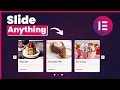 Turn anything into a SLIDER in Elementor Elementor Card Carousel