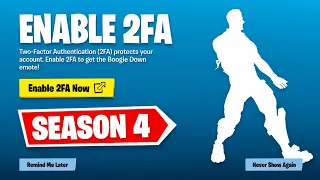 HOW TO ENABLE 2FA IN FORTNITE CHAPTER 7 SEASON 4 TWO FACTOR AUTHENTICATION