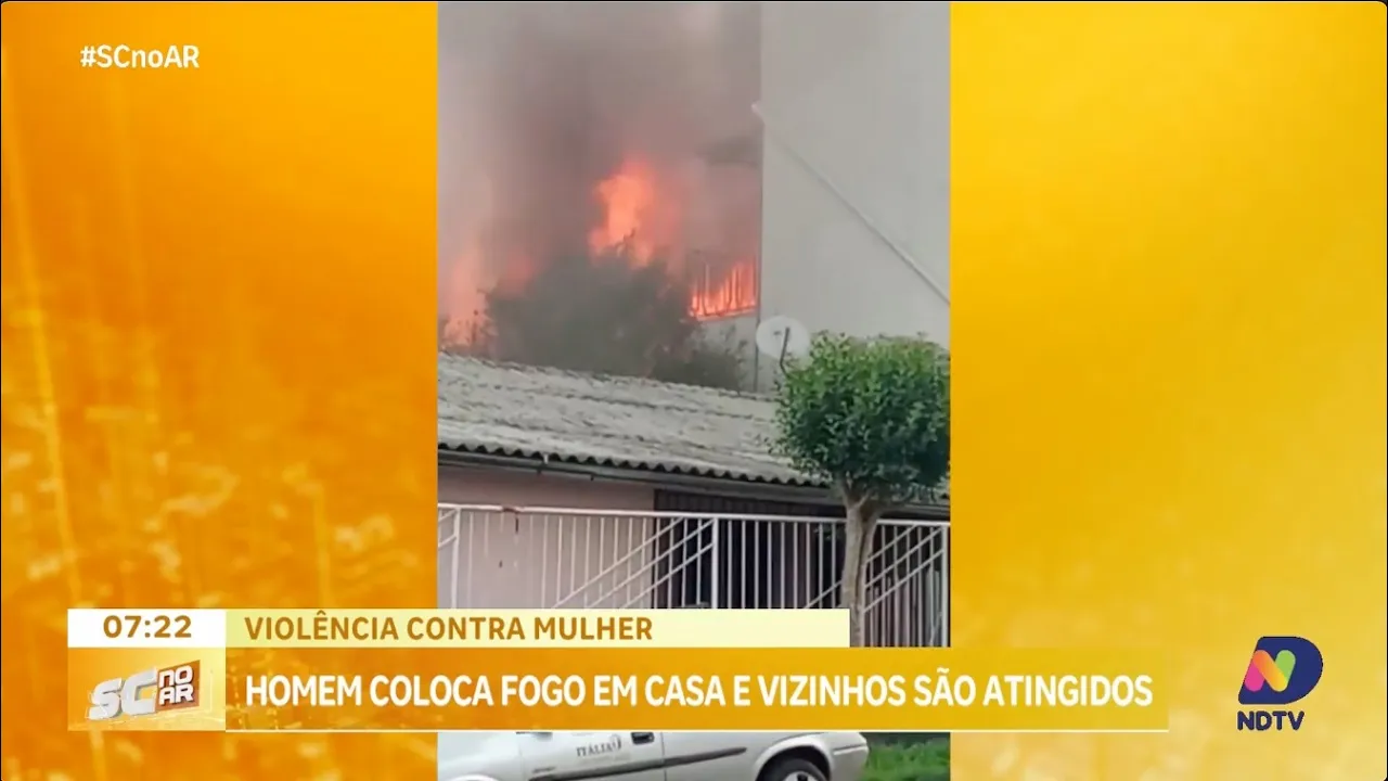 Morador de Chapecó incendeia a própria casa e atinge vizinhos durante desfile de 7 de Setembro