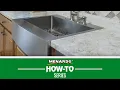 How To Install a Farmhouse Retrofit Sink Menards Kitchen Remodel