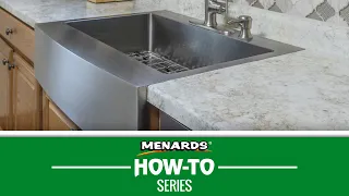 How To Install a Farmhouse Retrofit Sink Menards Kitchen Remodel