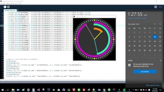 Processing art - Arc analog clock