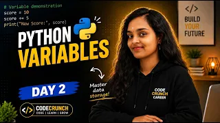 Learn Variables in Python in 10 Minutes Day 2 100 Days of Python Python Interview Questions