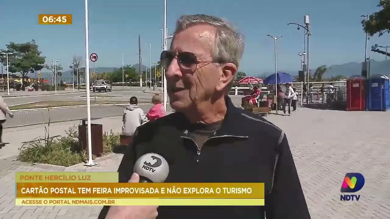 Apesar das feiras improvisadas, turismo é pouco explorado na Ponte Hercílio Luz em Florianópolis