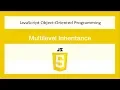JavaScript Object-oriented Programming -Multilevel Inheritance- JS