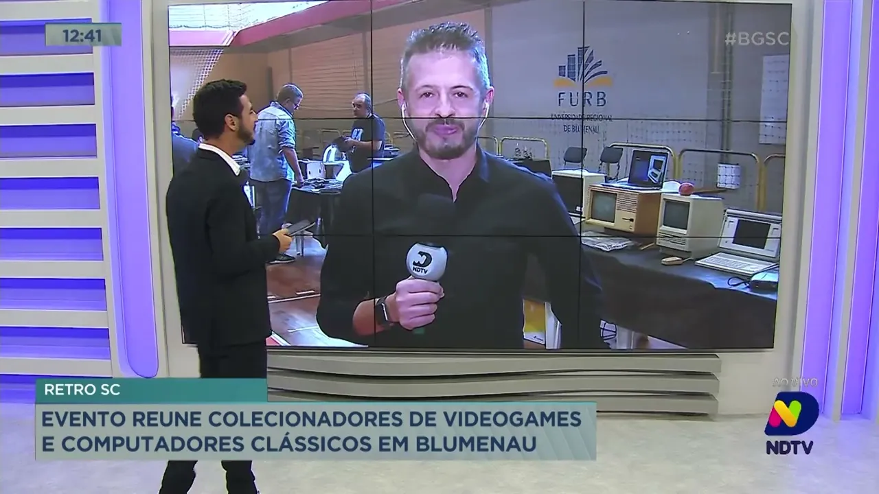 Evento reúne colecionadores de videogames e computadores clássicos em Blumenau