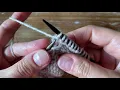 Inv-D Invisible Double Increase - knitting tutorial
