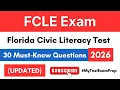 FCLE 2026 Practice Exam 30 Must-Know Florida Civic Literacy Questions