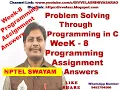 NPTEL Problem Solving Through Programming In C Week 8 Programming Assignment Answers 2022 NPTEL