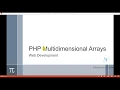 PHP Multidimensional Arrays