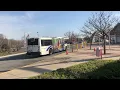 NJ Transit Bus Ewing Bound NABI 416 15 Route 608 Bus departing Hamilton Bus Garage