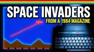 This 1984 Magazine Had Space Invaders with NO SPRITES So I Typed It In and Upgraded It
