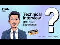 HCL Tech Technical Interview - 1 Experience Off-Campus Drive 2025 Java Full Stack Developer GET