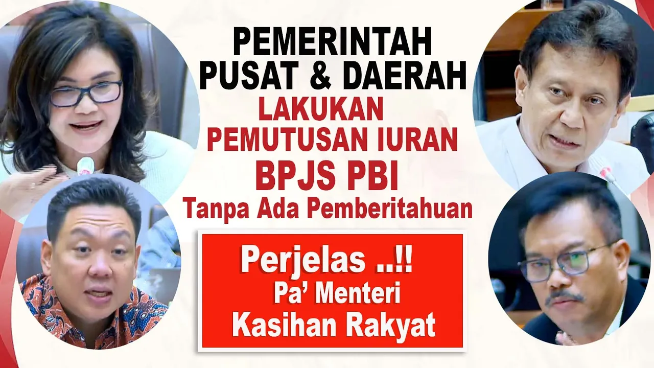 Pusat dan Daerah Tiba - Tiba Lakukan Pemutusan Iuran BPJS PBI, Rumah Sakit Bingung ! Kasihan Rakyat