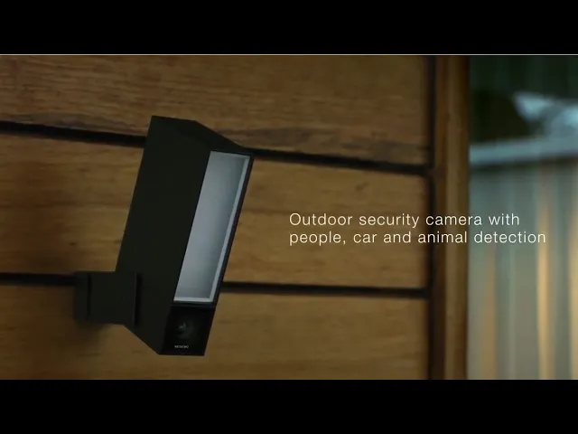 Outdoor Smart camera with built-in motion sensor and LED floodlight Netatmo