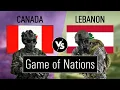 Canada vs Lebanon military power comparison