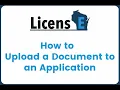 LicensE - How to Upload a Document to an Application has no sound