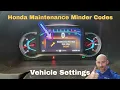 Decode Your Honda s Maintenance Minder Codes