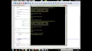 COMPARE TWO STRINGS USING C PROGRAM
