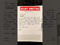 DIARY WRITING | SIMPLE FORMAT |#diary #exam #education