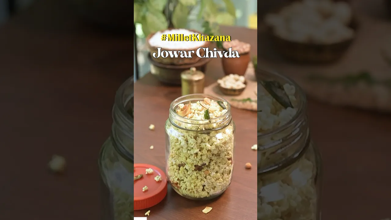 Diwali mein chivda toh banta hai, kyun na millet wala banae? #jowarrecipes #milletkhazana #shorts