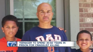 Teenager to spend 30-60 years in prison for Craigslist killing