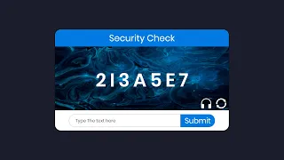 How To Create a Text Captcha Using HTML CSS Javascript