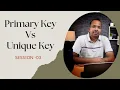 Learn SQL the right way - session 3 Primary Key vs Unique Key Trendytech