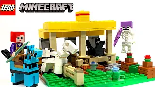 LEGO Minecraft 🐴The Horse Stable 21171 Speed Build and Review